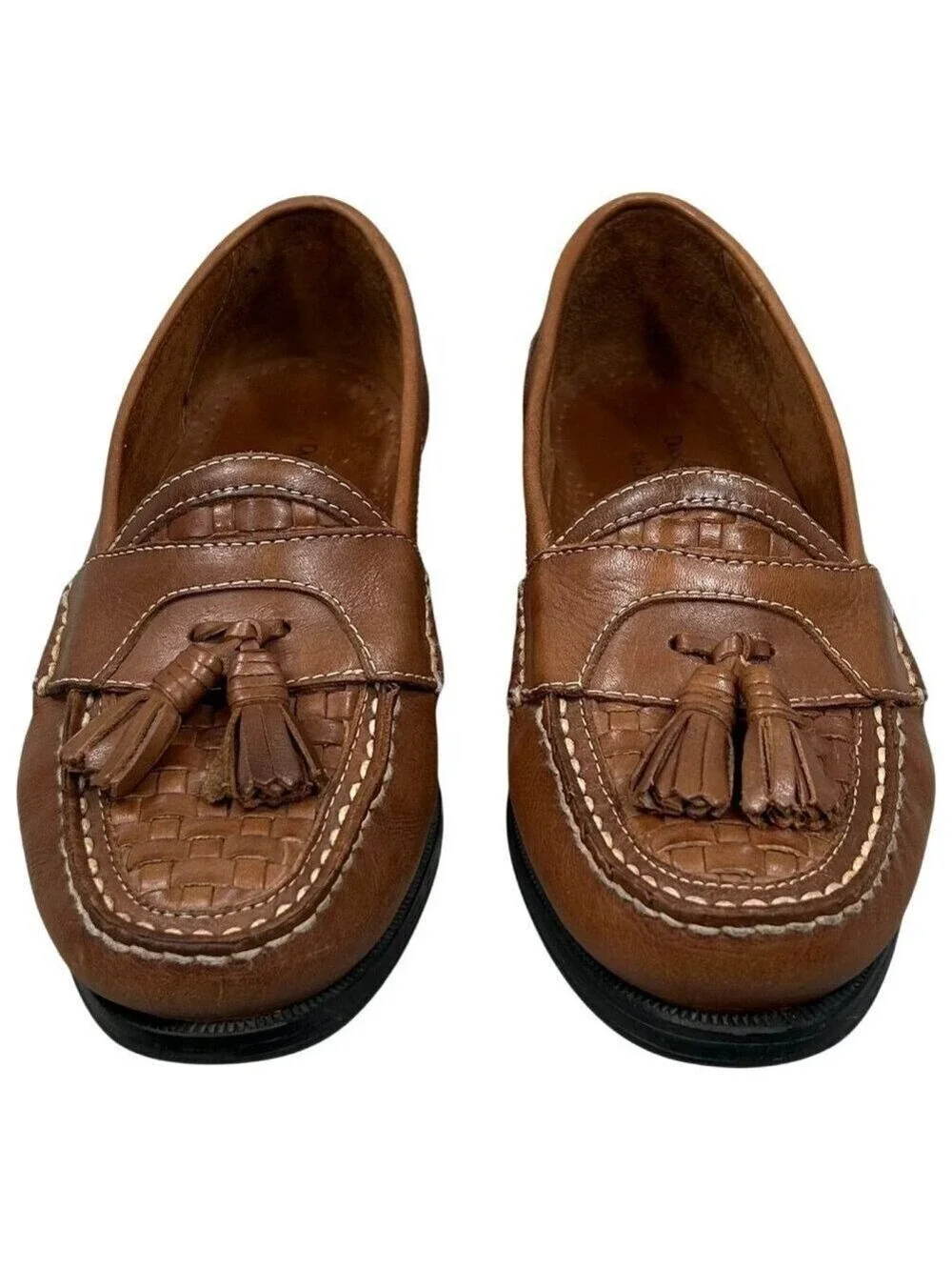 Duck Head Brand Co. Men's Brown Leather Kiltie Tassel Loafers Size 8